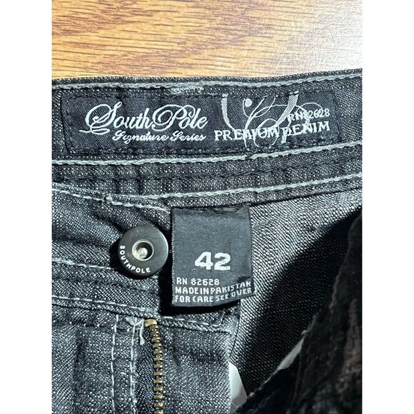 SOLD Vintage Y2K Southpole Black Baggy Size 42 Jeans - Picture 5 of 6